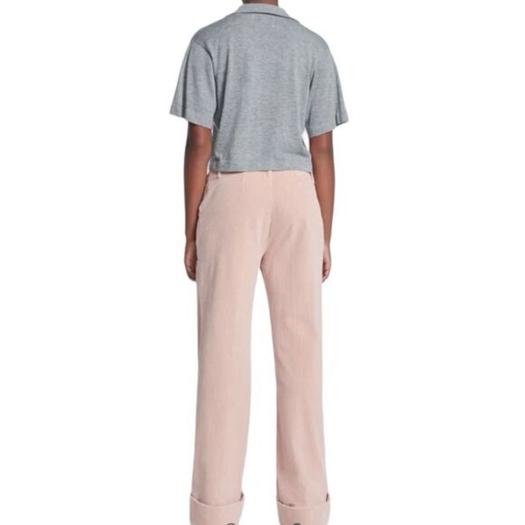 7 for All Mankind Corduroy Wide Leg Easy Trouser in Cameo Rose, size 30 NWT - Picture 4 of 8